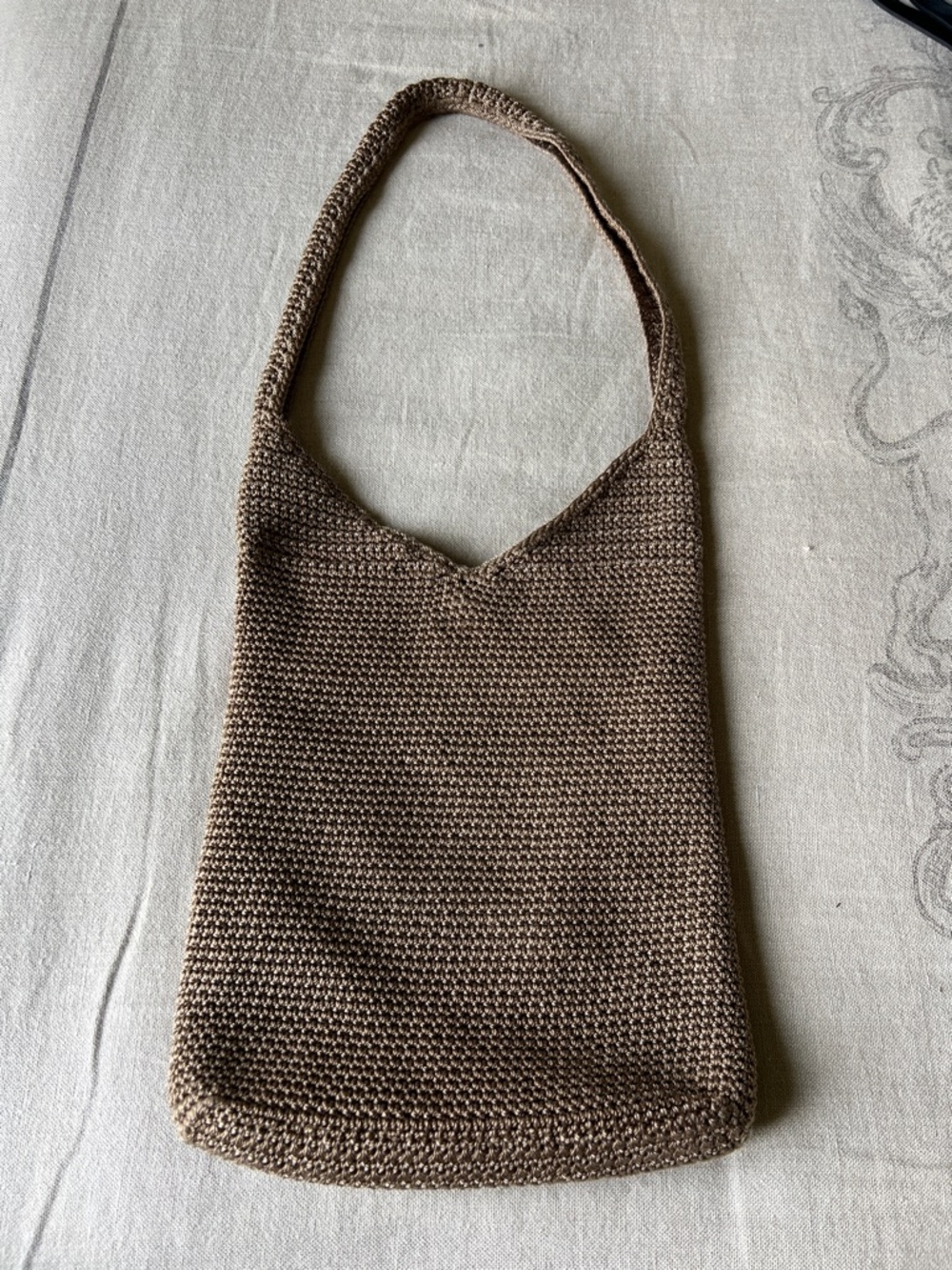 The Sak Brown Knit Shoulder Bag